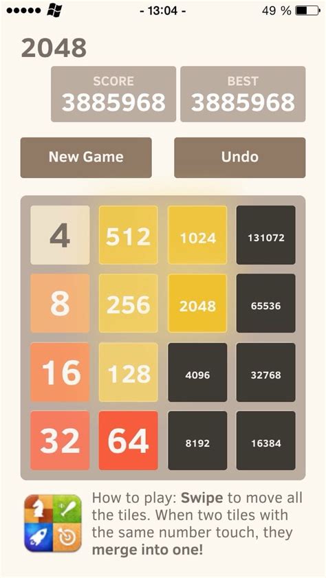 2048 high score